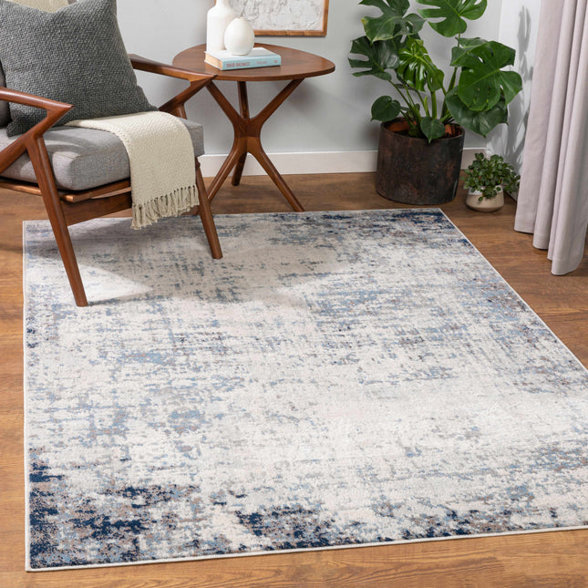 Texanna Abstract Blue/Gray Area Rug Rugs TriadCommerceInc