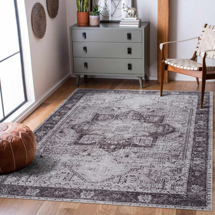 Rosman Black Tumble Dry Washable Rug - Promo Rugs TriadCommerceInc