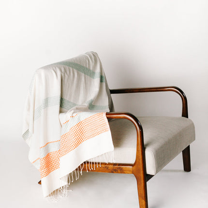 Camden Handwoven Cotton Throw Blanket Blankets TriadCommerceInc   