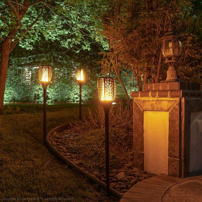 SolaFlame 96LED Flickering Flame Solar Lights 2-Pack Home Decor > Lighting > Outdoor Lighting TriadCommerceInc