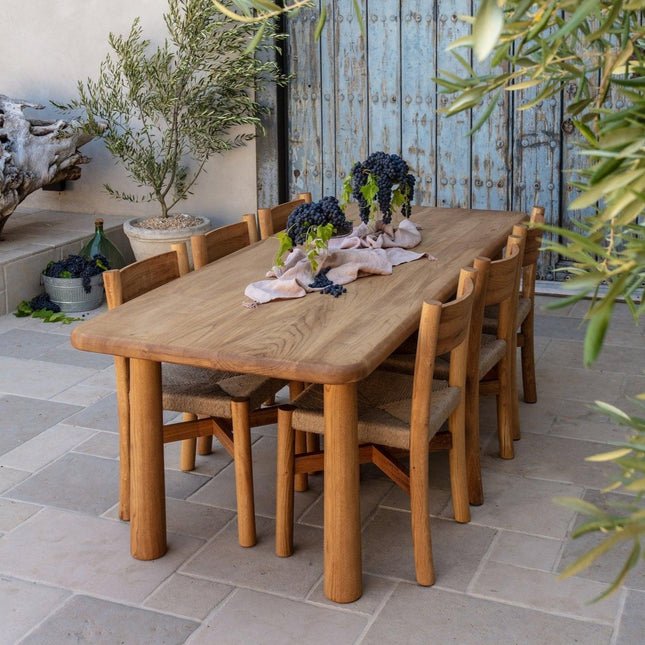 Topa Topa Rectangular Dining Table - Warm Oak Kitchen & Dining Room Tables TriadCommerceInc