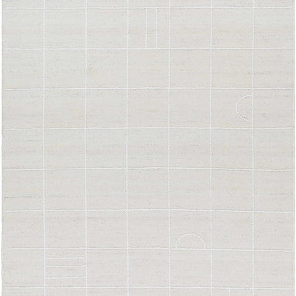 Tieve Off White Checkered Area Rug Rugs TriadCommerceInc 5' x 7'6" Rectangle