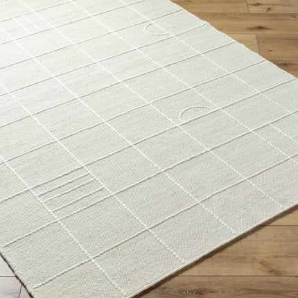 Tieve Off White Checkered Area Rug Rugs TriadCommerceInc