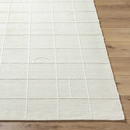 Tieve Off White Checkered Area Rug Rugs TriadCommerceInc