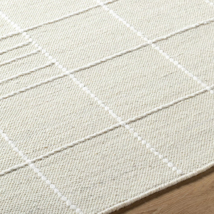 Tieve Off White Checkered Area Rug Rugs TriadCommerceInc