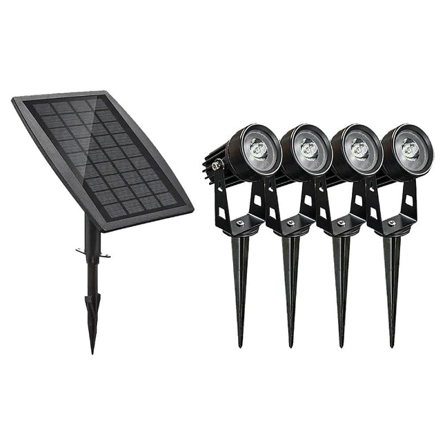 SolaSpot Outdoor Solar Spot Lights Dusk to Dawn 4-Pack Landscape Pathway Lighting TriadCommerceInc