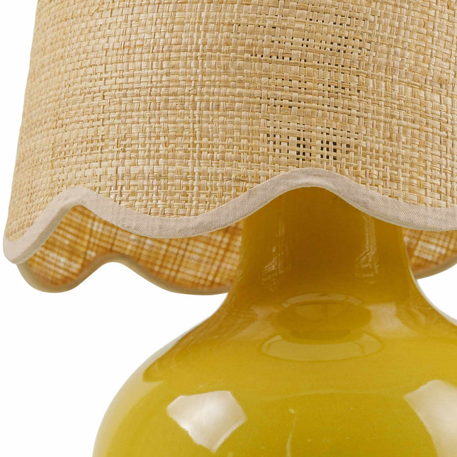 Theisseil Yellow Table Lamp Table Lamps TriadCommerceInc