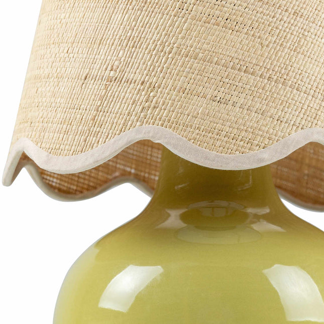 Theisseil Olive Green Table Lamp Table Lamps TriadCommerceInc