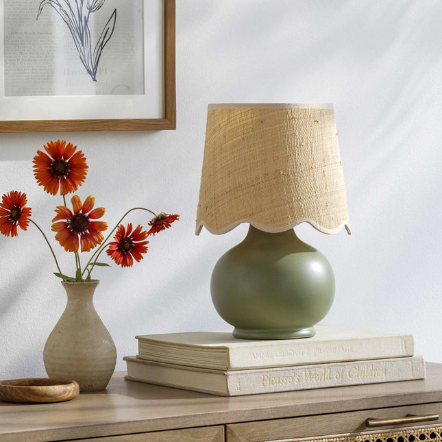 Theisseil Green Table Lamp Table Lamps TriadCommerceInc
