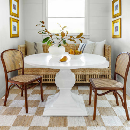 Tyhir Checkered Jute Rug Rugs TriadCommerceInc