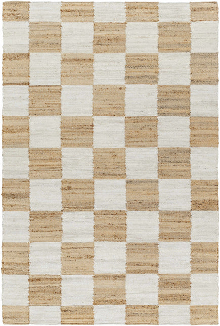 Tyhir Checkered Jute Rug Rugs TriadCommerceInc
