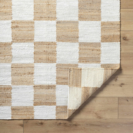 Tyhir Checkered Jute Rug Rugs TriadCommerceInc