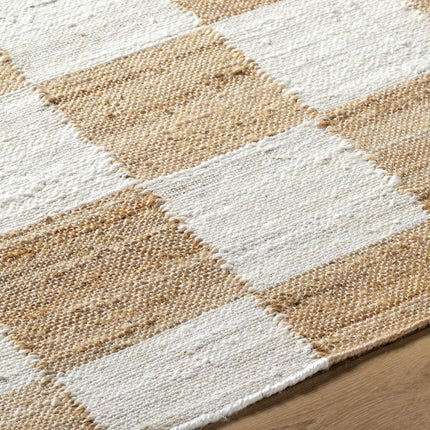 Tyhir Checkered Jute Rug Rugs TriadCommerceInc