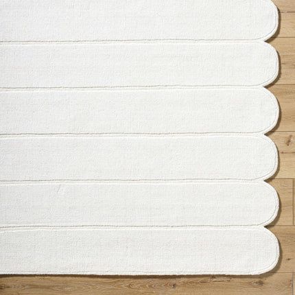 Tayte White Abstract Area Rug Rugs TriadCommerceInc