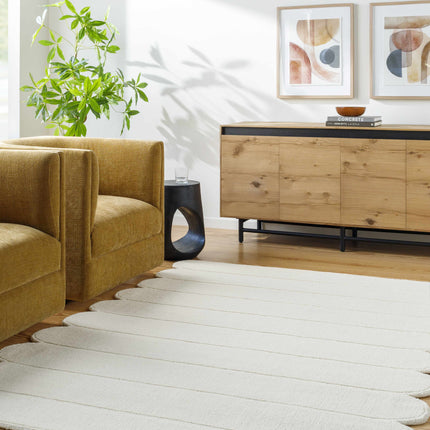 Tayte White Abstract Area Rug Rugs TriadCommerceInc