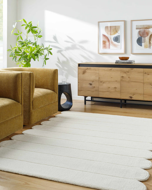 Tayte White Abstract Area Rug Rugs TriadCommerceInc