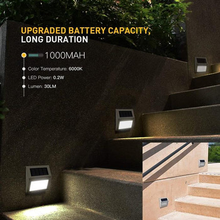 Stainless Steel LED Solar Stair Step Lights 2024 Model Home Decor > Lighting > Outdoor Lighting TriadCommerceInc