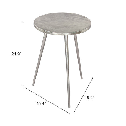 Politik Side Table Silver Side Tables TriadCommerceInc   