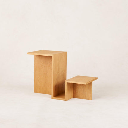 Valley Side Table - White Oak End Tables TriadCommerceInc