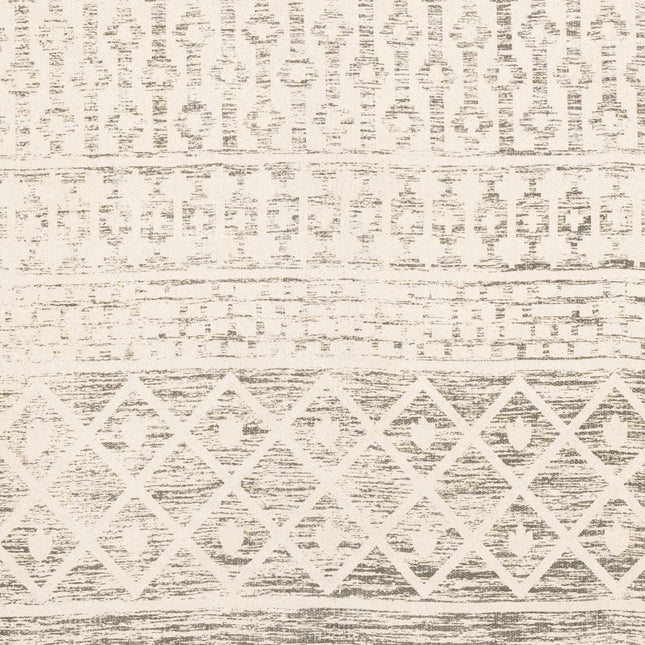 Valyermo Beige Hand Woven Cotton Rug Rugs TriadCommerceInc