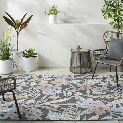 Vicky Floral Outdoor Area Rug Rugs TriadCommerceInc