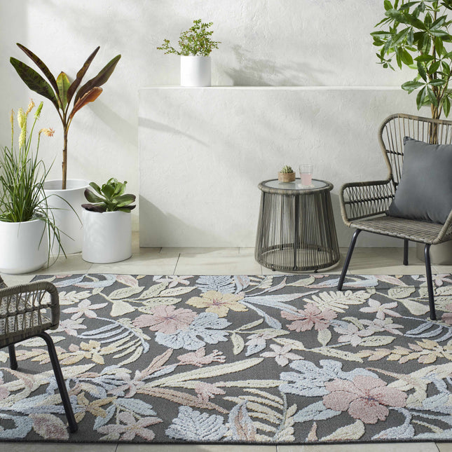Vicky Floral Outdoor Area Rug Rugs TriadCommerceInc