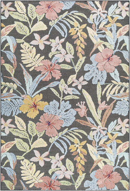 Vicky Floral Outdoor Area Rug Rugs TriadCommerceInc 5'3" x 7' Rectangle