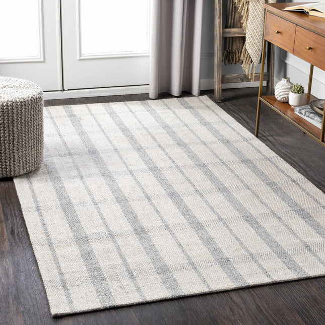Verdon Light Gray Plaid Rug Rugs TriadCommerceInc
