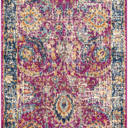 Vick Colorful Burgundy Rug Rugs TriadCommerceInc 2'7" x 7'3" Runner