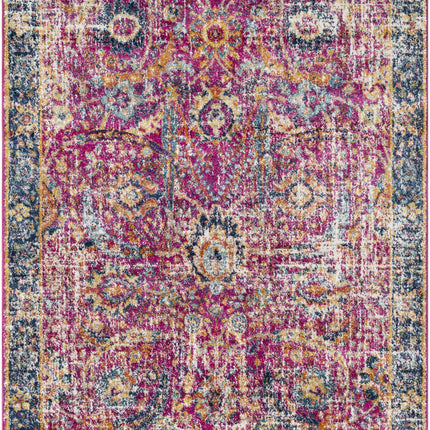 Vick Colorful Burgundy Rug Rugs TriadCommerceInc 3'11" x 5'7" Rectangle
