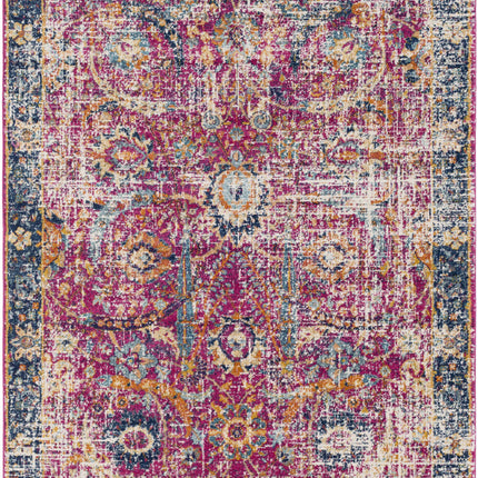 Vick Colorful Burgundy Rug Rugs TriadCommerceInc 5'3" x 7'3" Rectangle