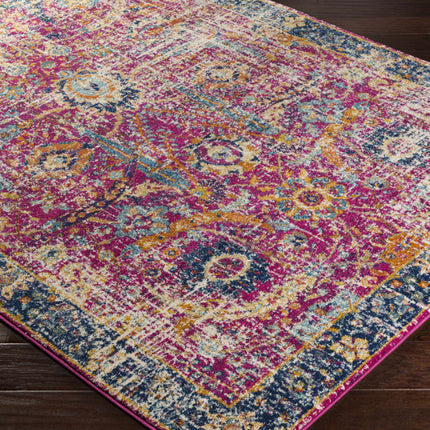 Vick Colorful Burgundy Rug Rugs TriadCommerceInc