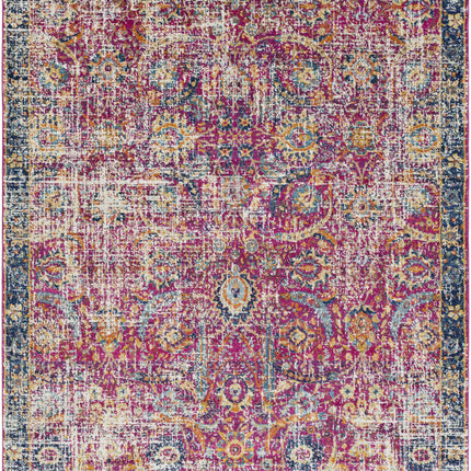 Vick Colorful Burgundy Rug Rugs TriadCommerceInc 7'10" x 10'2" Rectangle