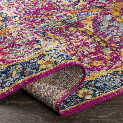 Vick Colorful Burgundy Rug Rugs TriadCommerceInc