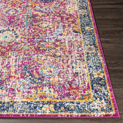 Vick Colorful Burgundy Rug Rugs TriadCommerceInc