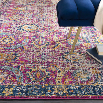 Vick Colorful Burgundy Rug Rugs TriadCommerceInc