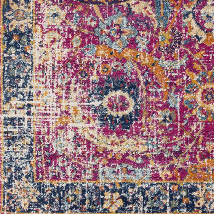 Vick Colorful Burgundy Rug Rugs TriadCommerceInc
