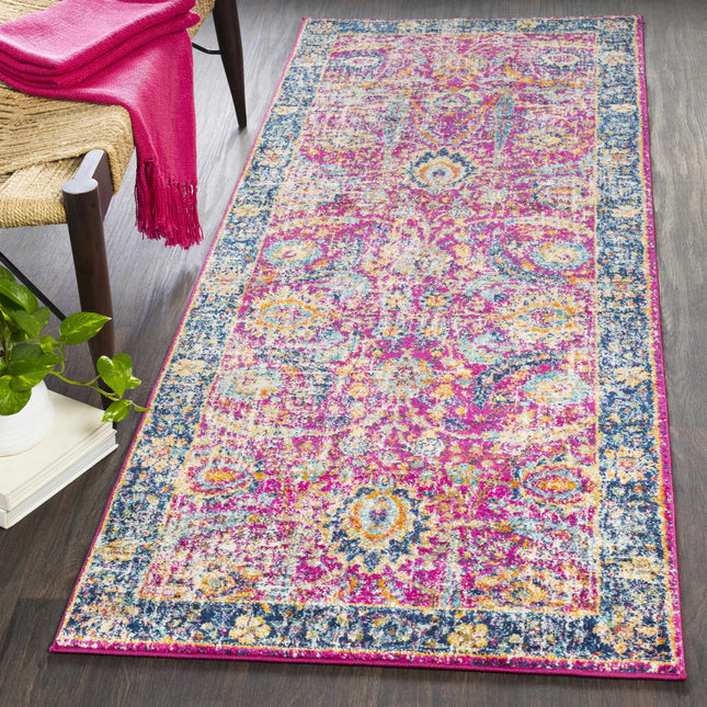 Vick Colorful Burgundy Rug Rugs TriadCommerceInc