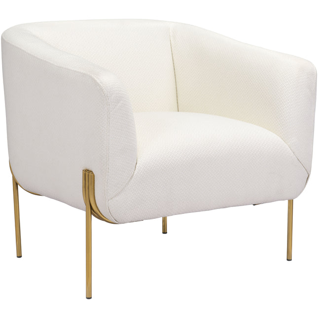 Micaela Armchair Ivory Seating TriadCommerceInc Default Title  