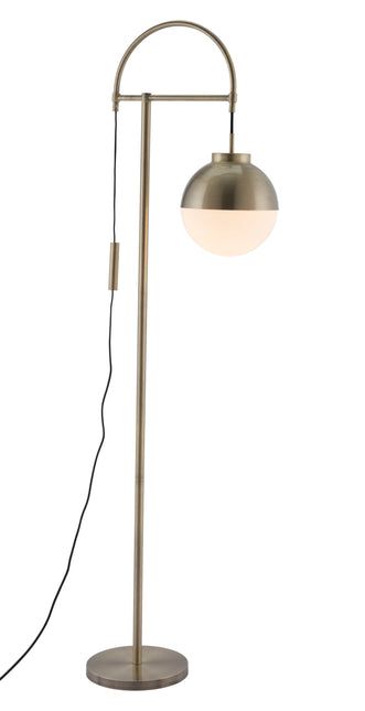 Waterloo Floor Lamp White & Bronze Home Decor > Lighting > Lamp > Floor Lamps TriadCommerceInc Default Title