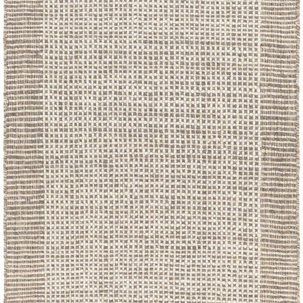Joelle Beige Grid Wool Rug Rugs TriadCommerceInc 2'6" x 8' Runner