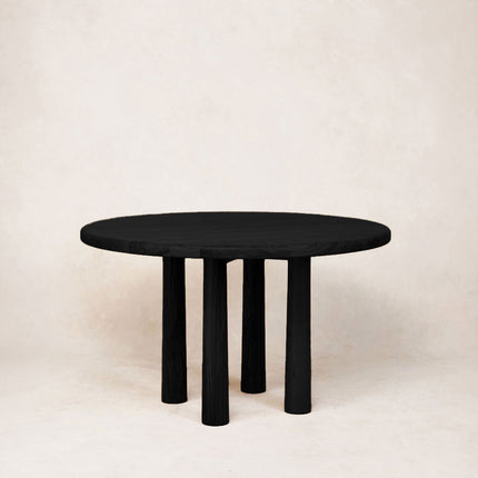 Round Topa Topa Dining Table - Black Kitchen & Dining Room Tables TriadCommerceInc