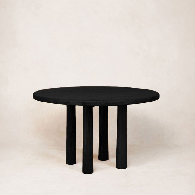 Round Topa Topa Dining Table - Black Kitchen & Dining Room Tables TriadCommerceInc