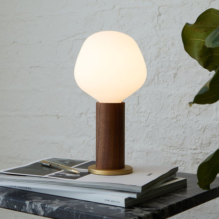 Knuckle Table Lamp in Walnut + Enno Home Decor > Lighting > Lamp > Table Lamps TriadCommerceInc