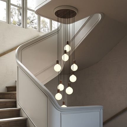Nine Pendant in Walnut + Sphere IV Home Decor > Lighting > Ceiling Lights > Pendant Lights TriadCommerceInc