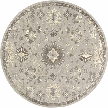 Willimantic Beige Thick Wool Rug Rugs TriadCommerceInc 8' Round