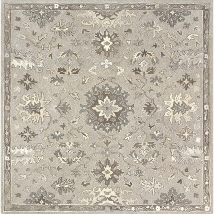Willimantic Beige Thick Wool Rug Rugs TriadCommerceInc 8' Square