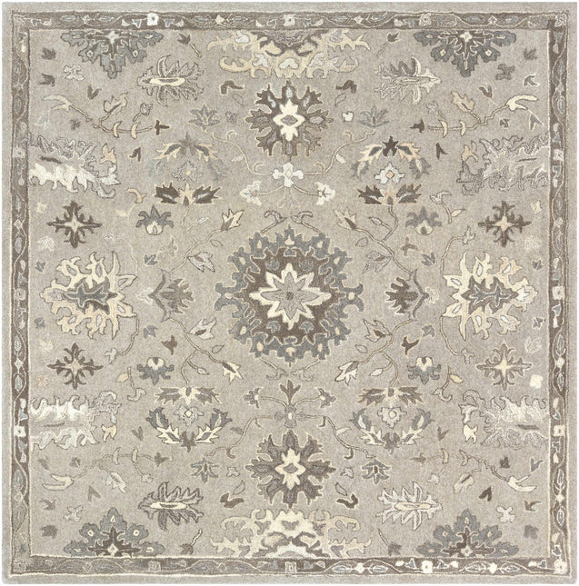 Willimantic Beige Thick Wool Rug Rugs TriadCommerceInc 8' Square