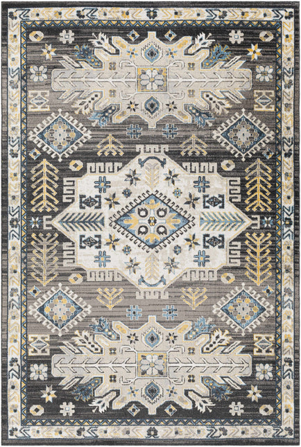Cabacungan Black & Blue Washable Rug - Clearance Rugs TriadCommerceInc 5'3" x 7' Rectangle