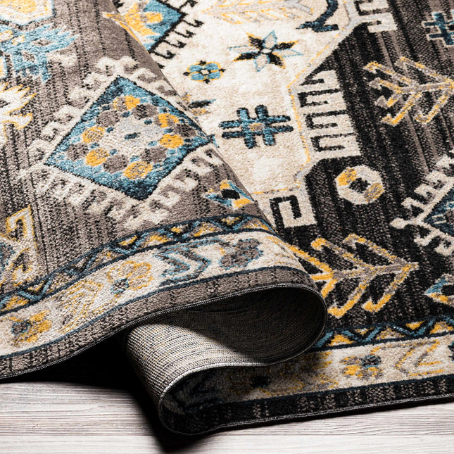 Cabacungan Black & Blue Washable Rug - Clearance Rugs TriadCommerceInc